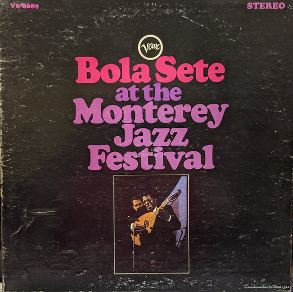 Bola Sete : Bola Sete At The Monterey Jazz Festival (LP, Album, Gat)