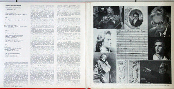 Ludwig van Beethoven / Aase Nordmo Løvberg, Christa Ludwig, Waldemar Kmentt, Hans Hotter, Philharmonia Orchestra Et Philharmonia Chorus, Wilhelm Pitz , Dir. Otto Klemperer : Symphonie N°9 En Ré Mineur, Op. 125 / Ouvertures : Leonore N° 3 / König Stephan - 8e Et 9e Disques (2xLP, RE, Gat)