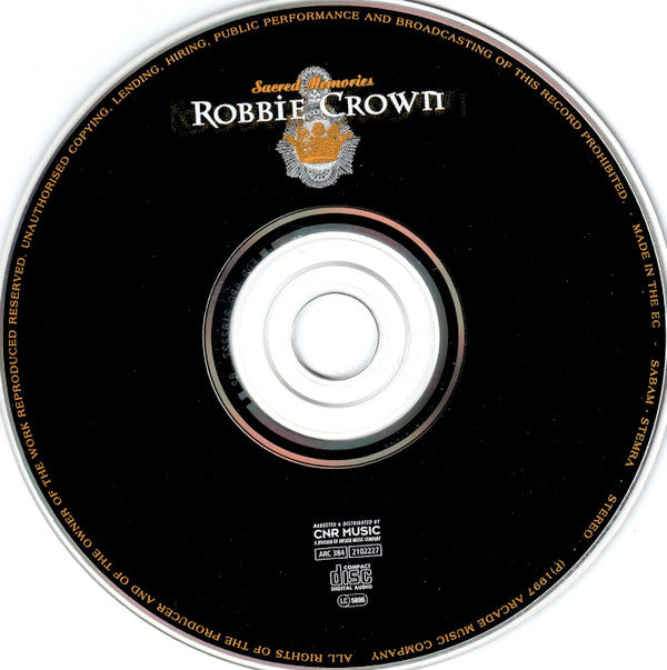 Robbie Crown : Sacred Memories (CD, Album)