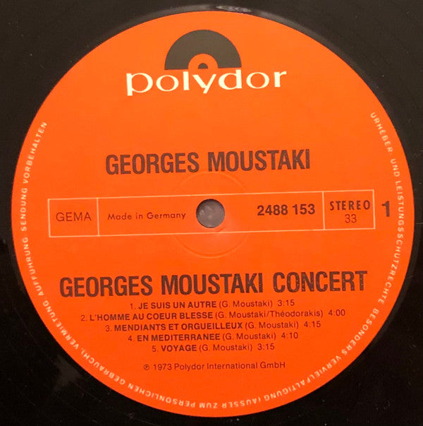 Georges Moustaki : In Concert "Je Suis Un Autre" (2xLP, Album, Gat)