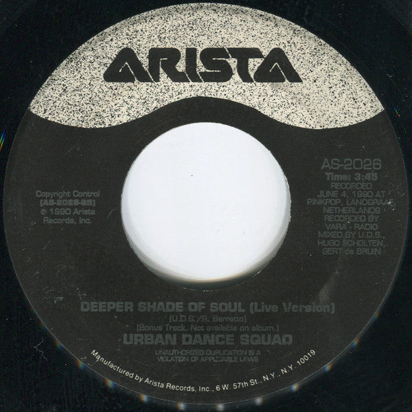 Urban Dance Squad : Deeper Shade Of Soul (7")
