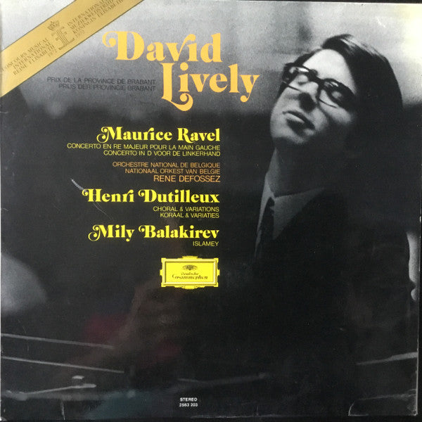 David Lively : Concours Musical International Reine Elisabeth 1972  (LP, Album)