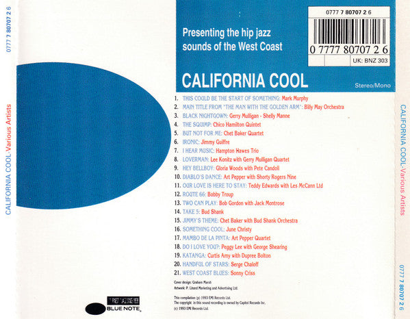 Various : California Cool (CD, Comp)