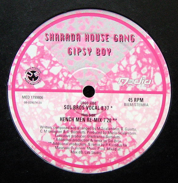 Sharada House Gang : Gipsy Boy (12")