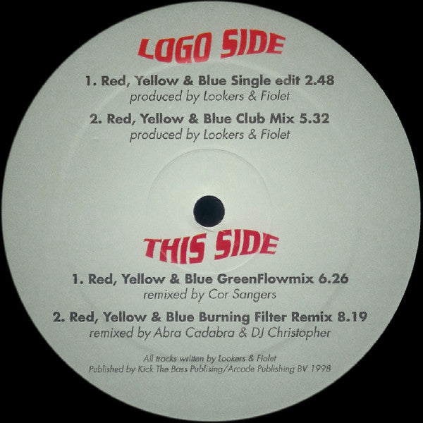 Full Colour : Red, Yellow & Blue (12")