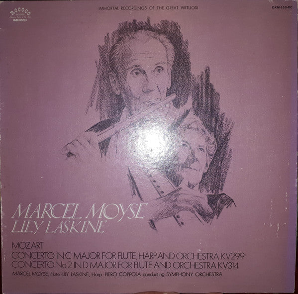 Marcel Moyse, Lily Laskine : Concerto For Flute, Harp And Orchestra In C Major- Mozart (LP, Album)