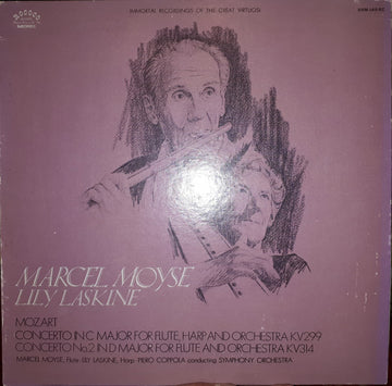 Marcel Moyse, Lily Laskine : Concerto For Flute, Harp And Orchestra In C Major- Mozart (LP, Album)