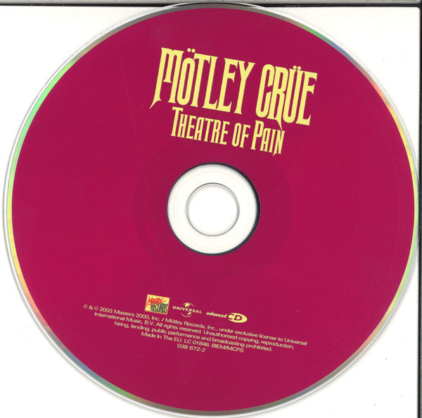 Mötley Crüe : Theatre Of Pain (CD, Album, Enh, RE, RM, RP)