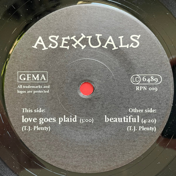 Asexuals : Love Goes Plaid (7", Single)
