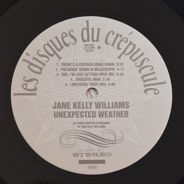Jane Kelly Williams : Unexpected Weather (LP, Album, RP)
