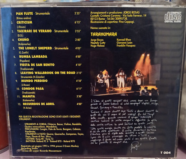 Tarahumara (3), Jorge Rosas (14) : Tarahumara (CD, Album)