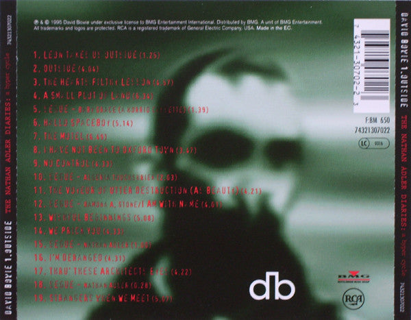 David Bowie : 1. Outside (The Nathan Adler Diaries: A Hyper Cycle) (CD, Album)