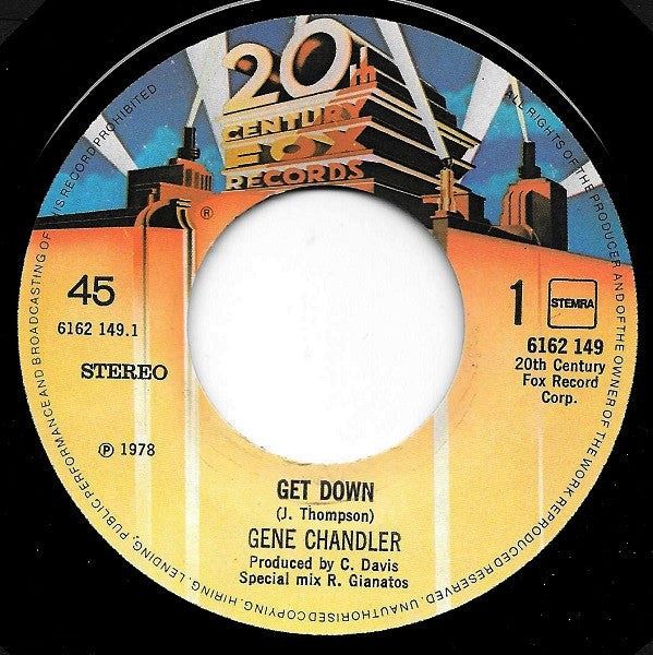Gene Chandler : Get Down (7", Single)