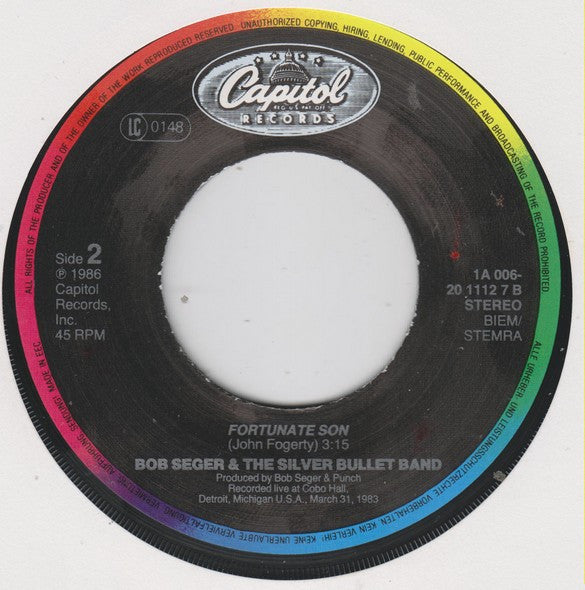 Bob Seger & The Silver Bullet Band* : American Storm (7", Single)