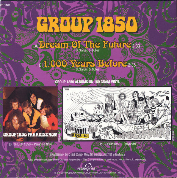 Group 1850 : Dream Of The Future (7", Single, Ltd, Gre)