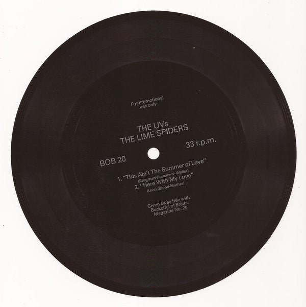 The U.V's / The Lime Spiders : This Ain't The Summer Of Love / Here With My Love (Live) (Flexi, 7", S/Sided, Promo)