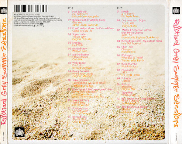 Richard Grey : Summer Sessions (2xCD, Comp, Mixed)