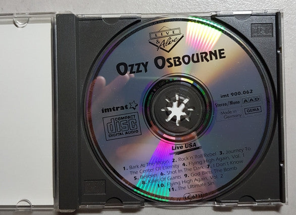 Ozzy Osbourne : Live USA (CD, Unofficial)