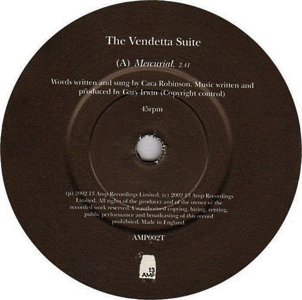 The Vendetta Suite : Mercurial (7", Single, Ltd)