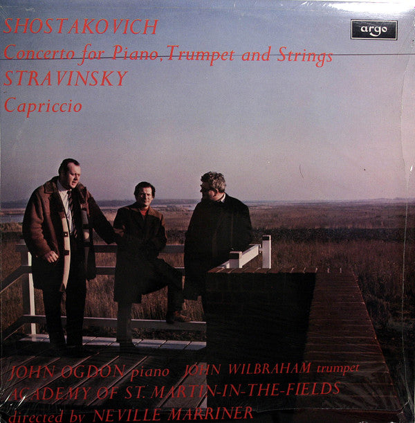 Dmitri Shostakovich / Igor Stravinsky - John Ogdon, John Wilbraham, The Academy Of St. Martin-in-the-Fields Directed By Sir Neville Marriner : Concerto For Piano, Trumpet And Strings / Capriccio (LP)