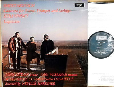 Dmitri Shostakovich / Igor Stravinsky - John Ogdon, John Wilbraham, The Academy Of St. Martin-in-the-Fields Directed By Sir Neville Marriner : Concerto For Piano, Trumpet And Strings / Capriccio (LP)