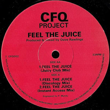 CFQ Project* : Feel The Juice (12")