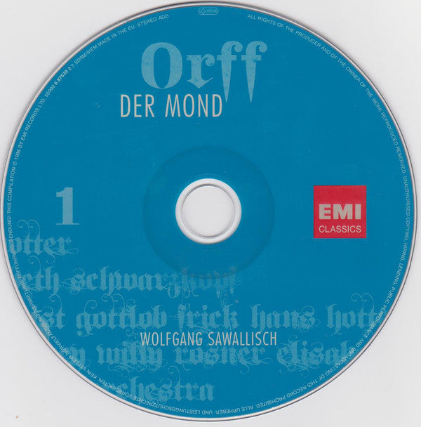 Carl Orff, Wolfgang Sawallisch : Der Mond | Die Kluge (2xCD, Album, RM)
