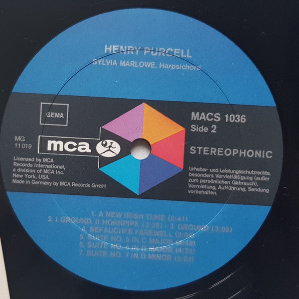 Henry Purcell - Sylvia Marlowe : Suites And Miscellaneous Pieces (LP)