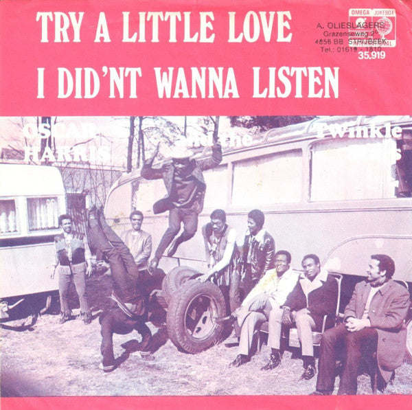 Oscar Harris And The Twinkle Stars : Try A Little Love / I Didn't Wanna Listen (7", Single, Mono, Ora)