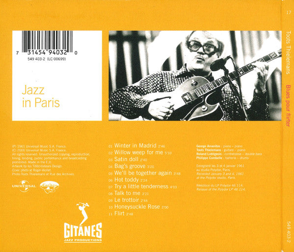 Toots Thielemans : Blues Pour Flirter (CD, Album, RM, RP, Dig)
