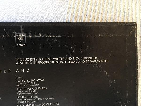 Johnny Winter And : Johnny Winter And (LP, Album, Pit)