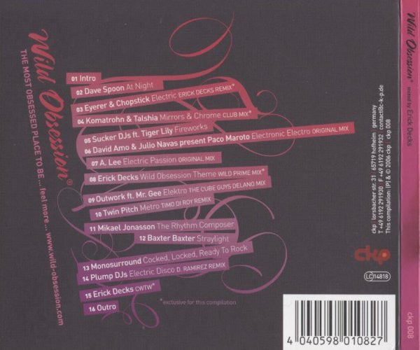 Various : Wild Obsession (CD, Album, Mixed)