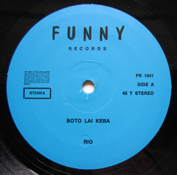 The Funmasters : Boto Lai Keba (12", Maxi)