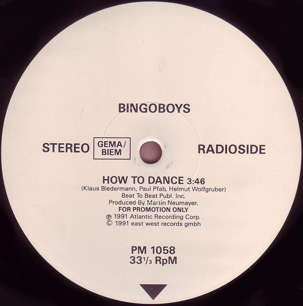 Bingoboys : How To Dance (12", Promo)