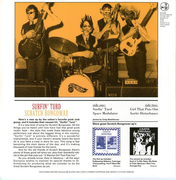 Scratch Bongowax : Surfin' Turd (7", EP)