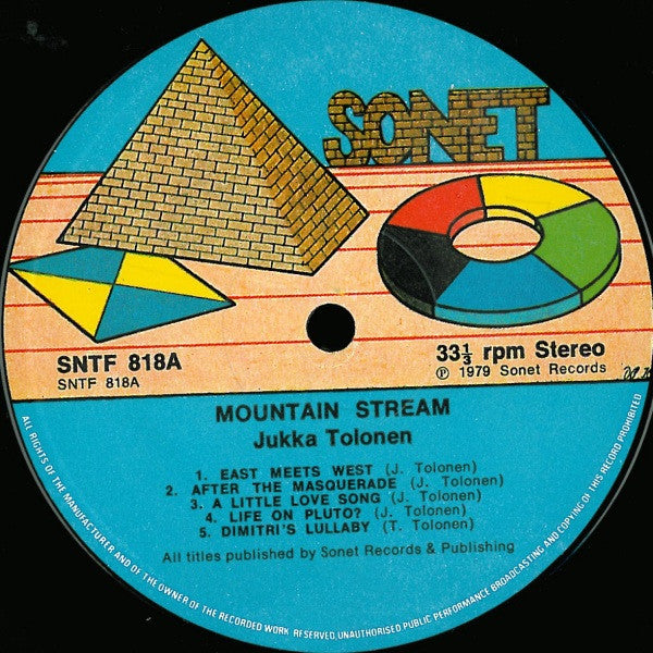 Jukka Tolonen : Mountain Stream (LP, Album)