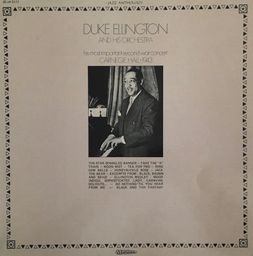 Duke Ellington And His Orchestra : Carnegie Hall 1943 (His Most Important Second War Concert) (LP, Album)