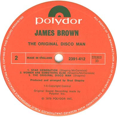 James Brown : The Original Disco Man (LP, Album, Sti)