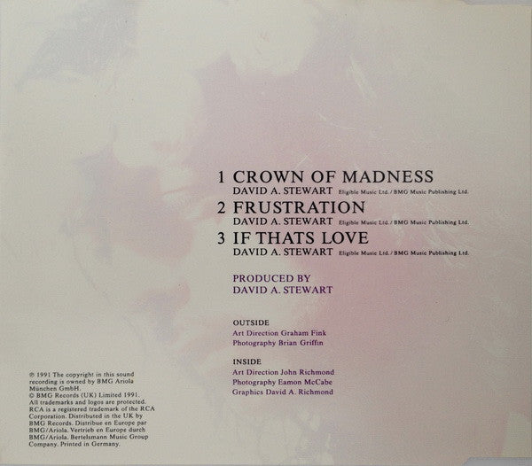 Dave Stewart And The Spiritual Cowboys : Crown Of Madness (CD, Maxi)