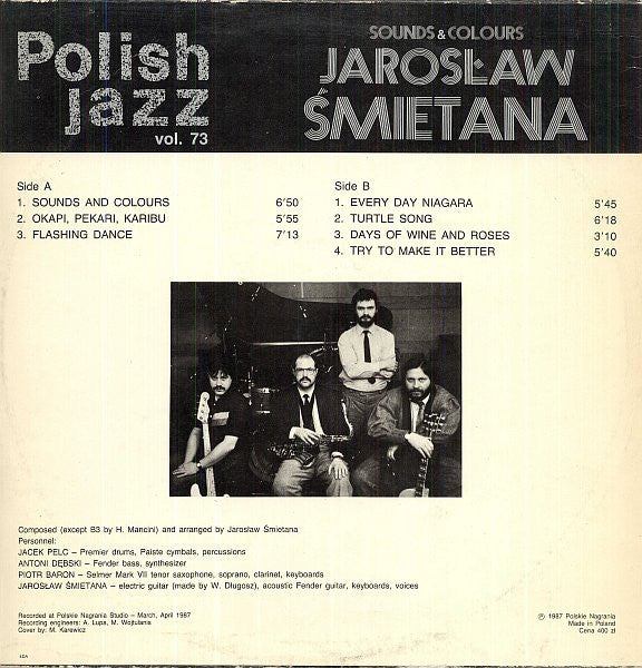 Jarosław Śmietana : Sounds & Colours (LP, Album)