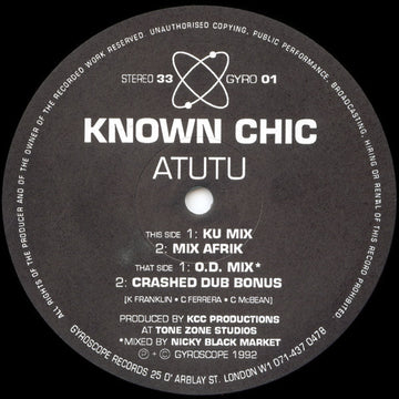 Known Chic : Atutu (12")