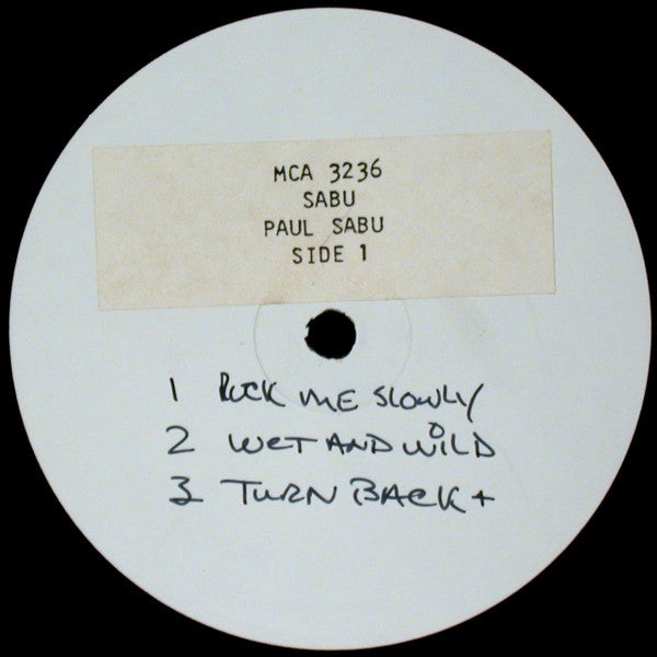 Paul Sabu : Sabu (LP, Album, TP)