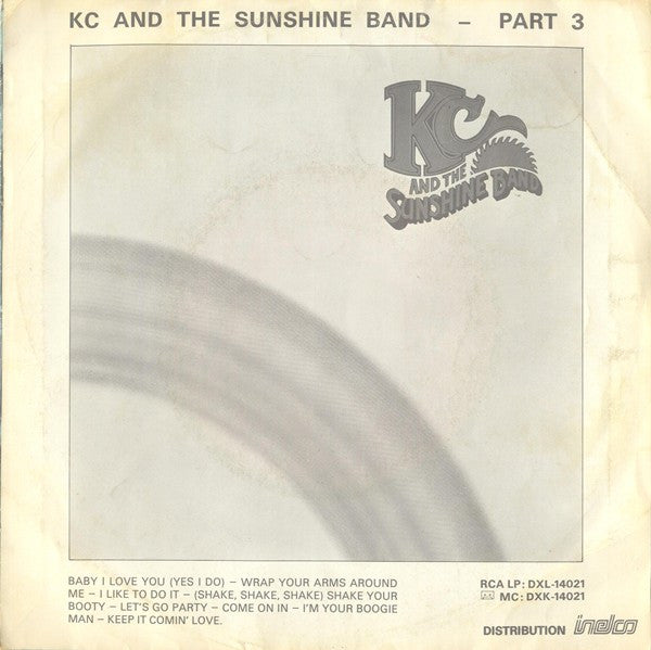KC & The Sunshine Band : I'm Your Boogie Man (7")