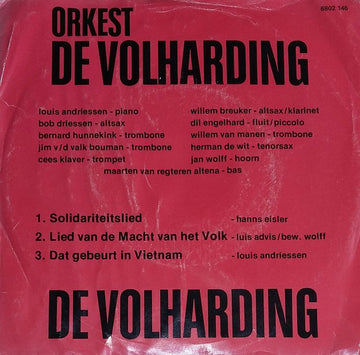 Orkest De Volharding : De Volharding (7")