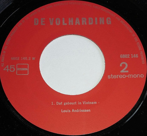 Orkest De Volharding : De Volharding (7")