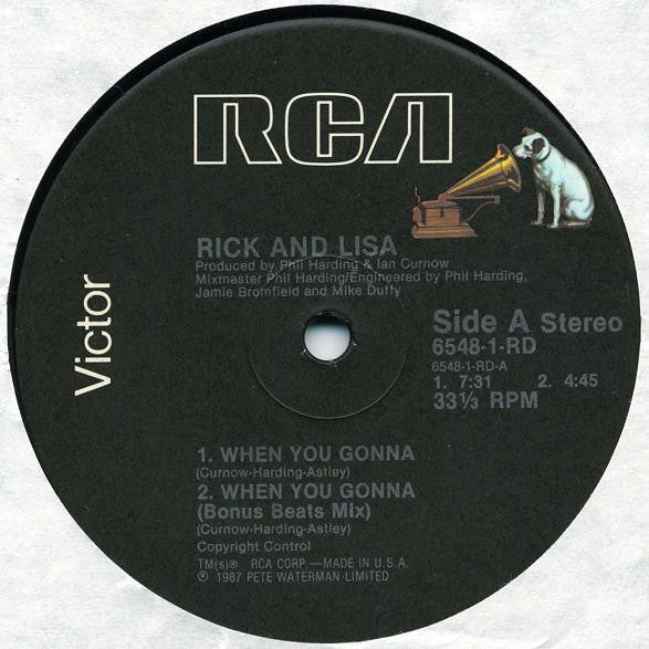 Rick Astley And Lisa Fabien : When You Gonna (12")