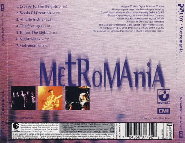Eloy : Metromania (CD, Album, Copy Prot., RE, RM)