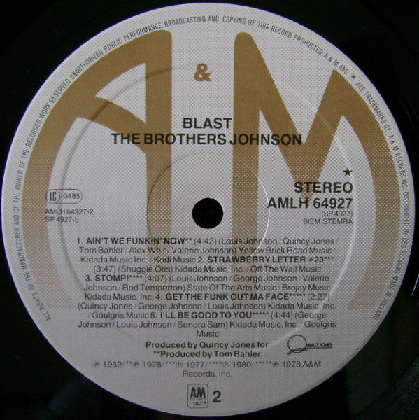 Brothers Johnson : Blast! (LP, Album)