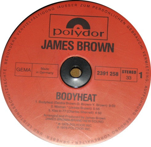 James Brown : Bodyheat (LP, Album)