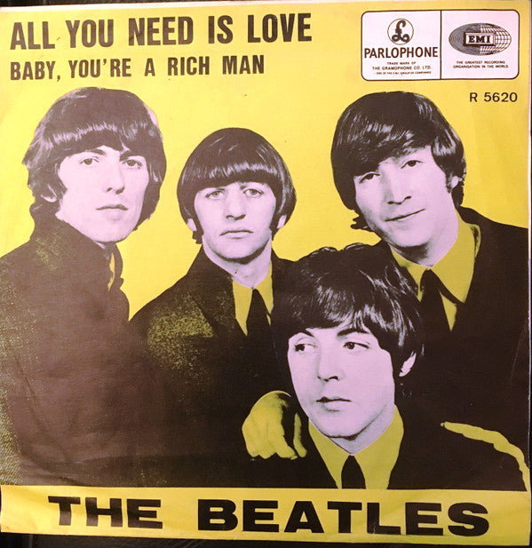 The Beatles : All You Need Is Love (7", Single, Pus)